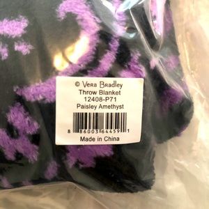 NWT Vera Bradley throw blanket